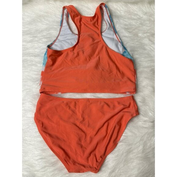 Art Class Girls 16/18 XL Americana Stars Stripes 2-Piece Tankini Bathing Swim Su - Picture 2 of 6